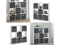 Divisória de sala branco 104x29x108 nove