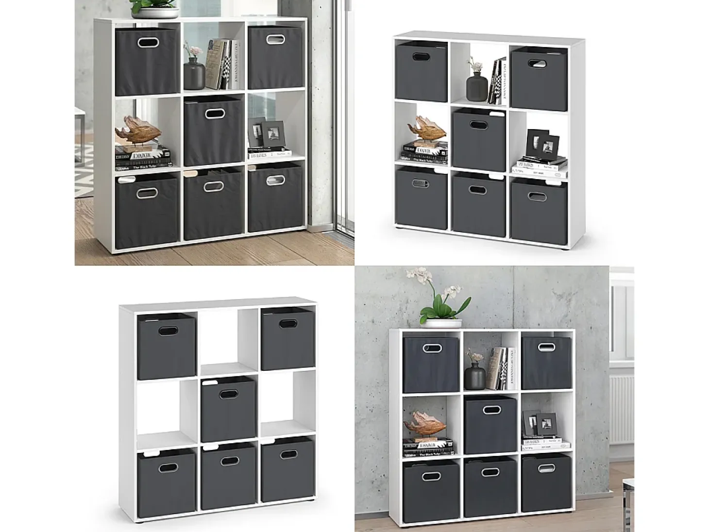 Divisória de sala branco 104x29x108 nove