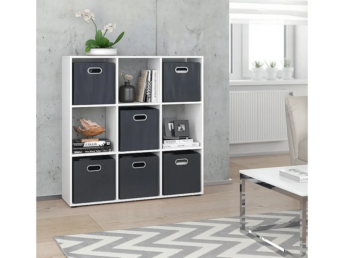Divisória de sala branco 104x29x108 nove