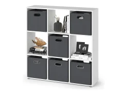 Divisória de sala branco 104x29x108 nove