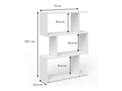 Divisória de sala branco 70x23.8x97.4 levio