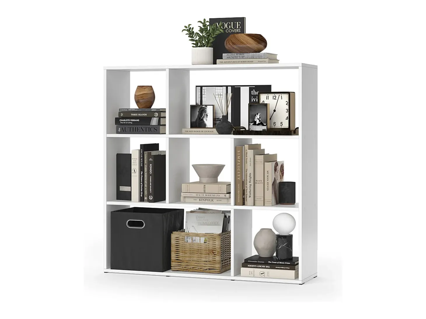 Divisória de sala branco 107.2x29x107.8 nove