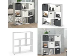Divisória de sala branco 107.2x29x107.8 nove