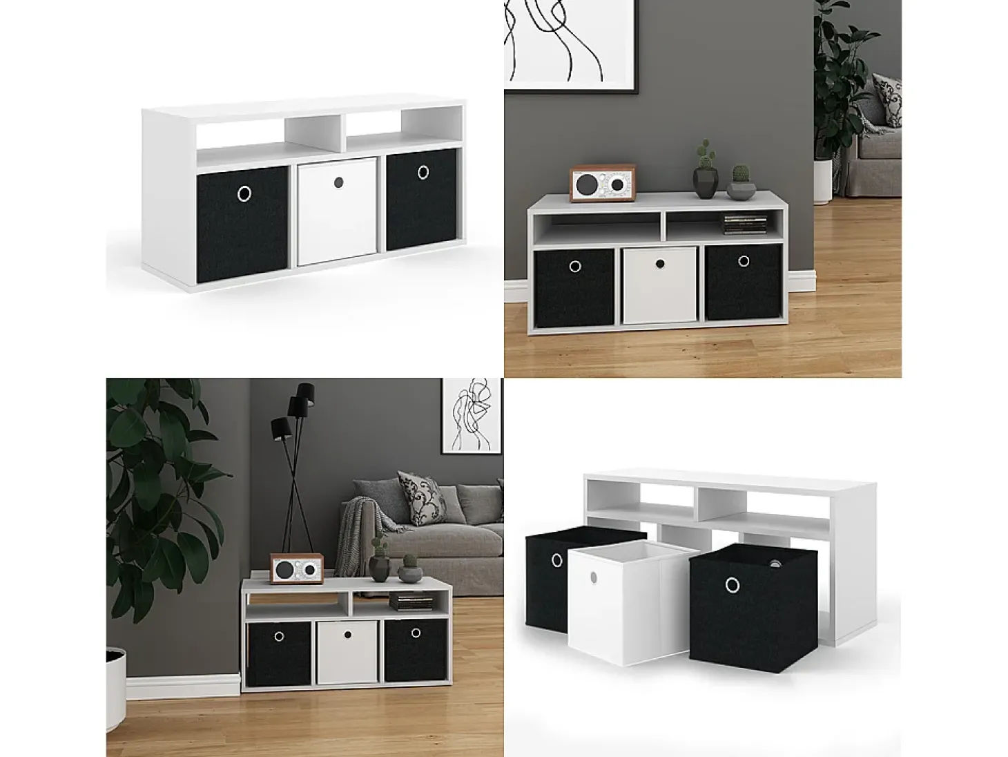 Divisória de sala branco 84.4x26x39 hylda