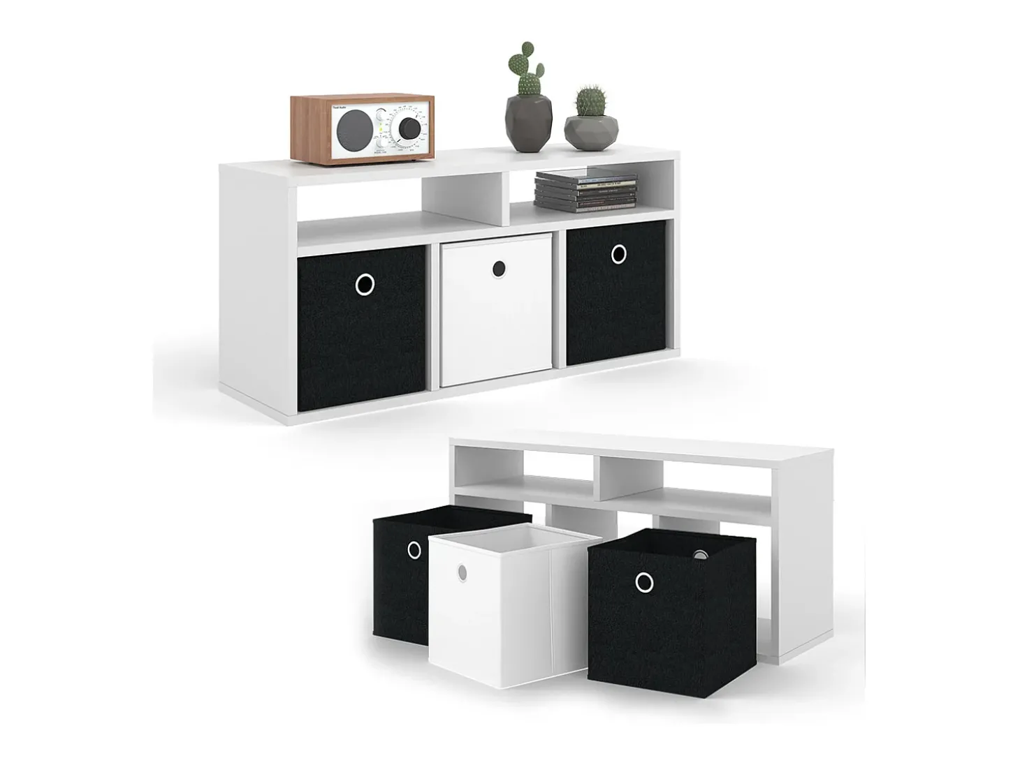 Divisória de sala branco 84.4x26x39 hylda