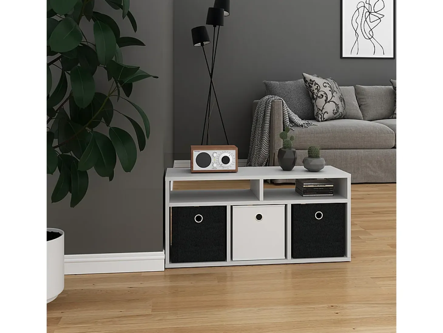 Divisória de sala branco 84.4x26x39 hylda