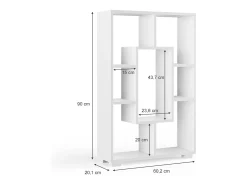 Divisória de sala branco 60.2x20.1x90 domus