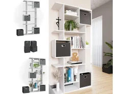 Divisória de sala branco 92x29x187.7 cube