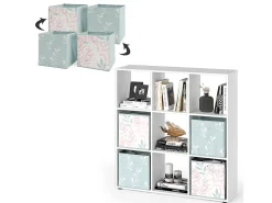 Divisória de sala branco 104x29x108 nove