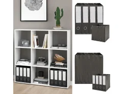 Divisória de sala branco 104x29x108 nove