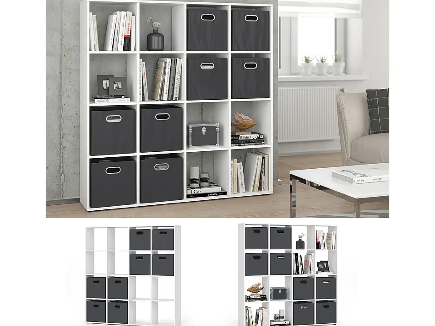 Divisória de sala branco 138.5x29x142.5 karree