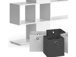 Divisória de sala branco 124.4x26x113 hylda
