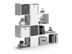Divisória de sala branco 124.4x26x113 hylda