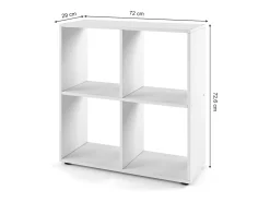 Divisória de sala branco 72.6x29x72 tetra