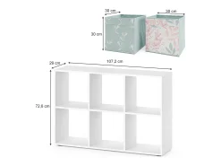 Divisória de sala branco 72x29x107.8