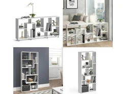 Divisória de sala branco 160.6x25x67.2 noa