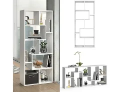 Divisória de sala branco 160.6x25x67.2 noa