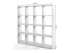 Divisória de sala branco 138.5x29x142.5 karree
