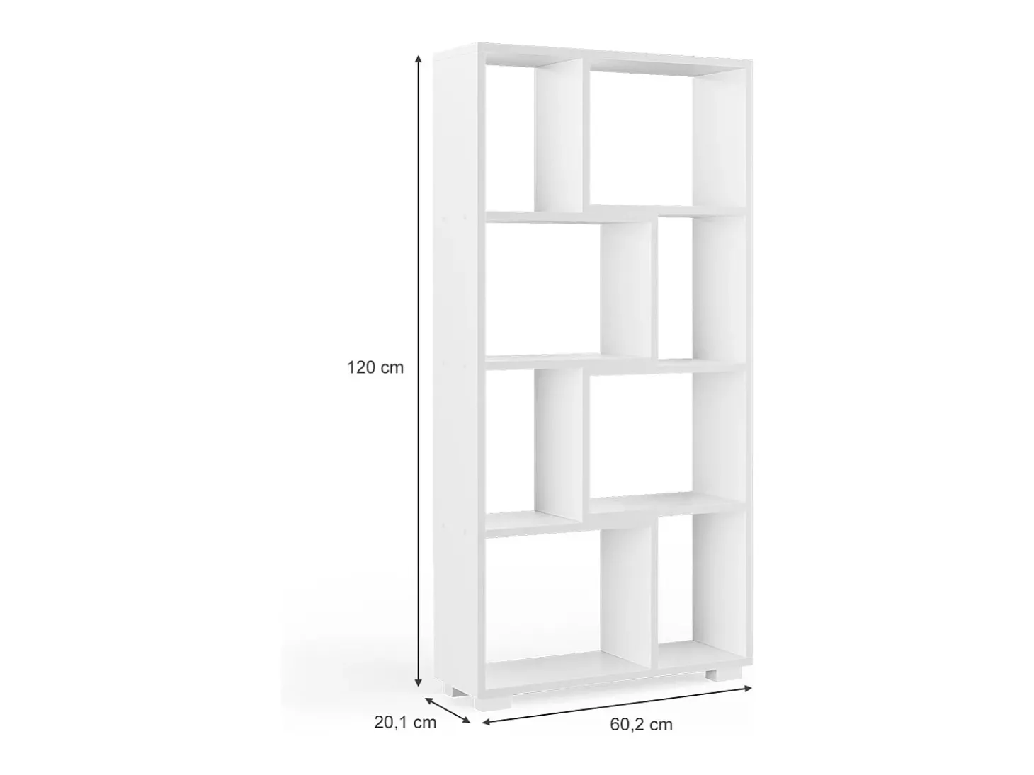 Divisória de sala branco 60.2x20.1x120 domus