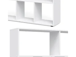 Divisória de sala branco 131.6x29x143 pilar