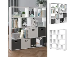 Divisória de sala branco 131.6x29x143 pilar