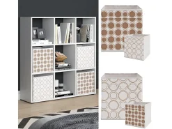 Divisória de sala branco 104x29x108 nove
