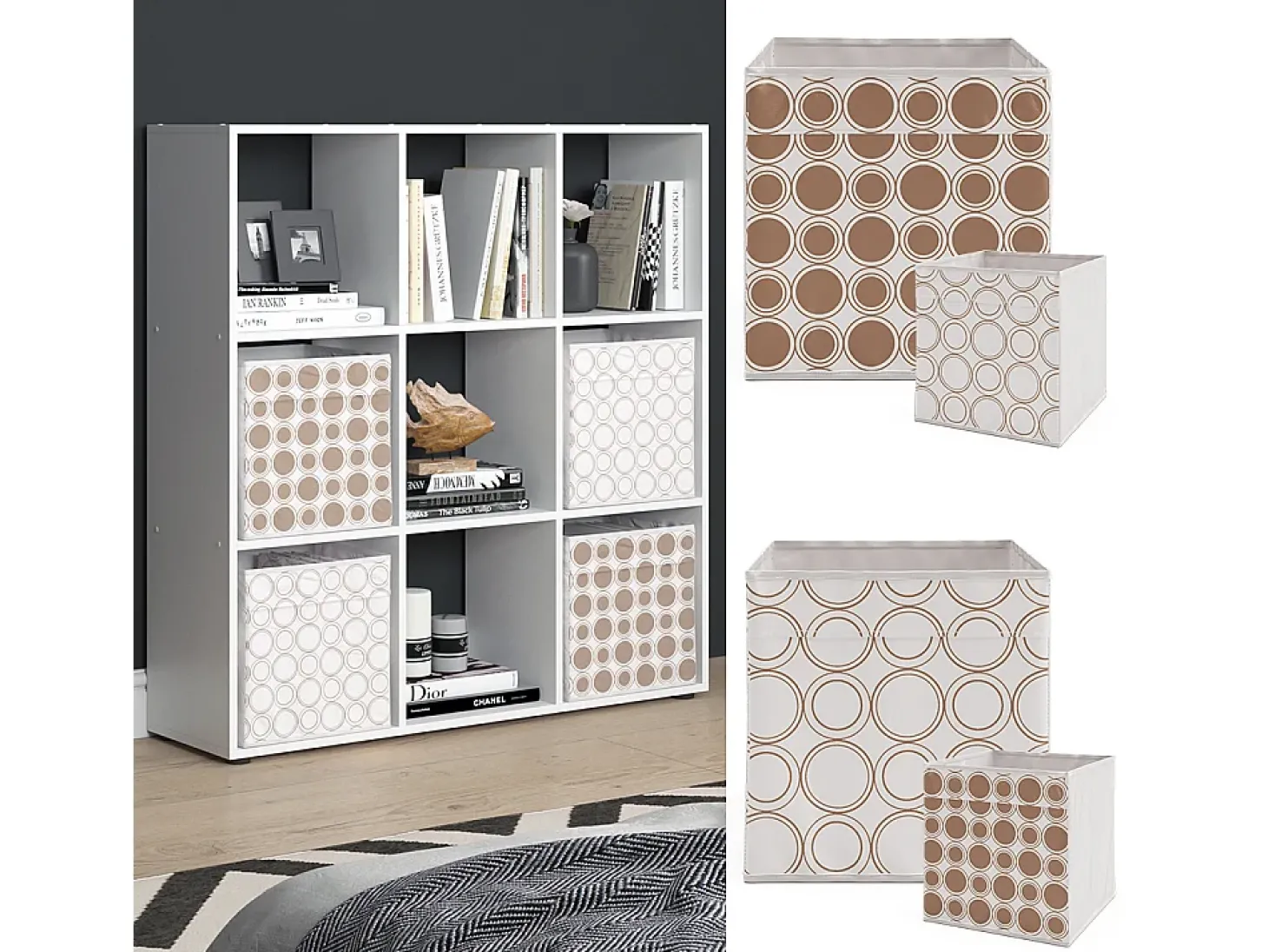 Divisória de sala branco 104x29x108 nove