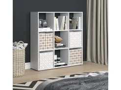 Divisória de sala branco 104x29x108 nove