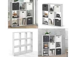 Divisória de sala branco 104x29x108 nove