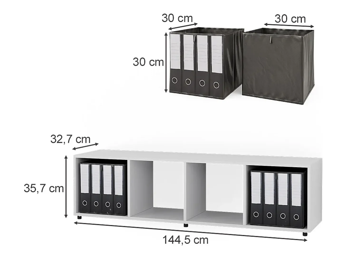 Divisória de sala branco 142.5x33x36.2 ludus