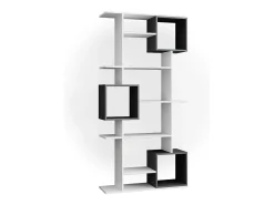 Divisória de sala branco/antracite 92x29x187.7 cube