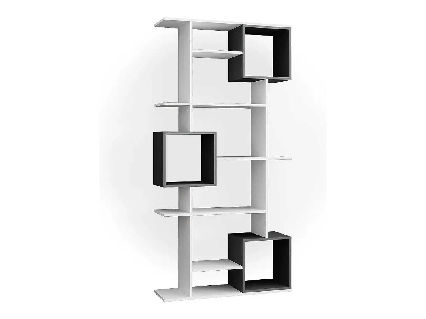 Divisória de sala branco/antracite 92x29x187.7 cube