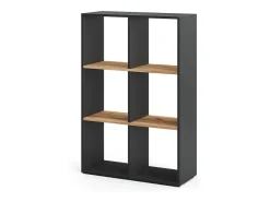 Divisória de sala carvalho antracite/goldkraft 72x29x107.8 karree