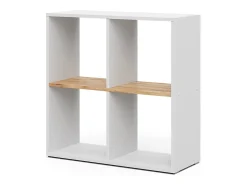 Divisória de sala carvalho branco/dourado 72x29x72.6 tetra