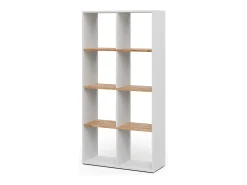 Divisória de sala carvalho branco/dourado 143x29x72 scutum