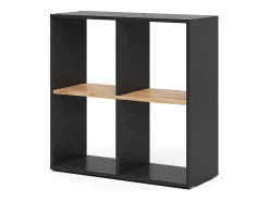 Divisória de sala carvalho antracite/goldkraft 72x29x72.6 tetra