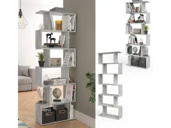 Divisória de sala cinza 70x23.8x192.2 levio