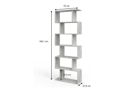 Divisória de sala cinza 70x23.8x192.2 levio
