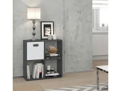 Divisória de sala cinza 72.6x29x72 tetra