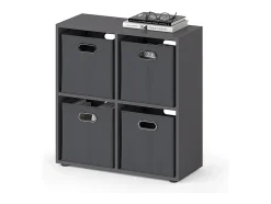 Divisória de sala cinza 72.6x29x72 tetra