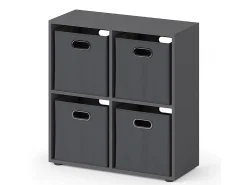 Divisória de sala cinza 72.6x29x72 tetra