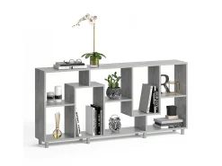 Divisória de sala cinza 160.6x25x67.2 noa