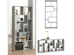 Divisória de sala cinza 160.6x25x67.2 noa