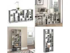 Divisória de sala cinza 160.6x25x67.2 noa