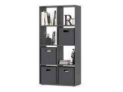 Divisória de sala cinza 143x29x72 scutum