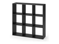 Divisória de sala preto 104x29x108 nove