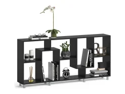 Divisória de sala preto 160.6x25x67.2 noa