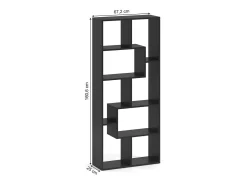 Divisória de sala preto 160.6x25x67.2 noa
