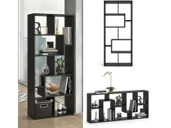 Divisória de sala preto 160.6x25x67.2 noa