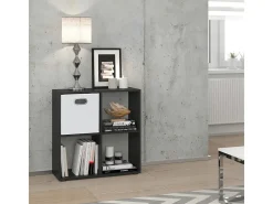 Divisória de sala preto 72.6x29x72 tetra